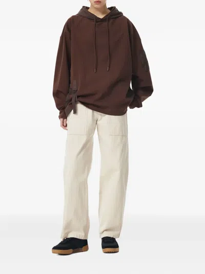 Studio Tomboy Drawstring-hooded Sweatshirt In Red