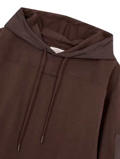 Studio Tomboy Drawstring-hooded Sweatshirt In Red