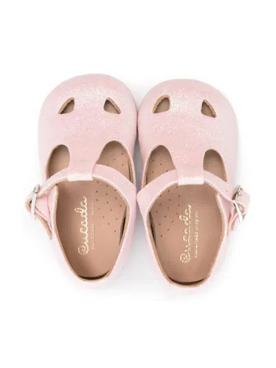 Eli1957 Glitter-embellished Shoes In Pink