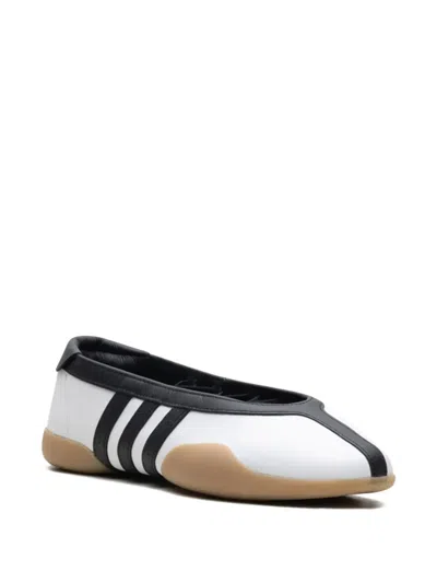 Adidas Originals Womens Adidas Taekwondo Mei Leather Ballet Flats In White