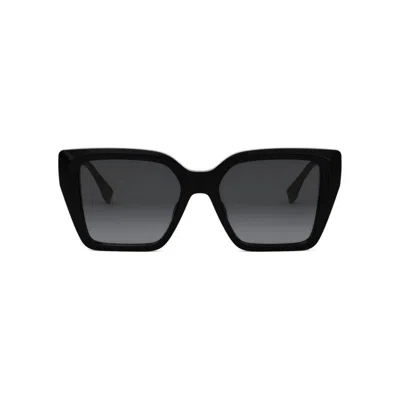 Fendi Ff Diamonds Fe40161i Sunglasses In 01b - Black
