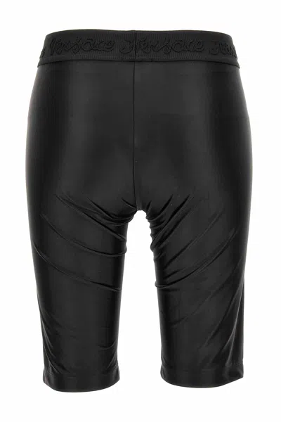 Versace Jeans Couture Logo-print Cycling Shorts In Black