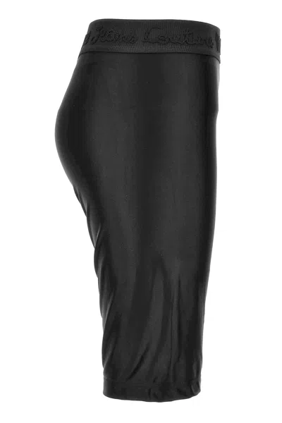 Versace Jeans Couture Logo-print Cycling Shorts In Black