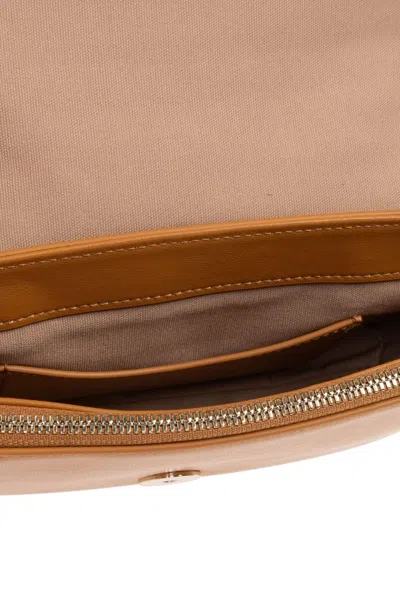 Emporio Armani Shoulder Bag With Decorative Weave In Brown