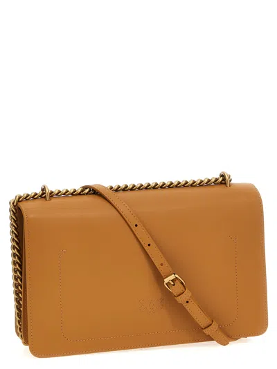 Pinko Love One Classic Simply Crossbody Bag In Brown
