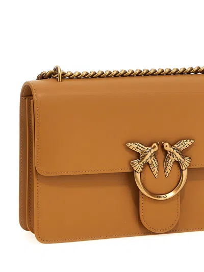 Pinko Love One Classic Simply Crossbody Bag In Brown