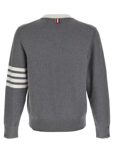 Thom Browne 4-bar Hector Sweater In Grey