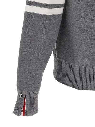 Thom Browne 4-bar Hector Sweater In Grey