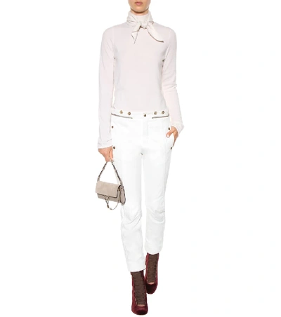 Shop Chloé Biker Jeans In White