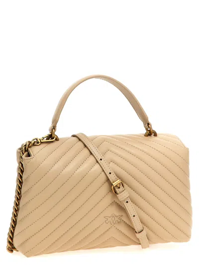 Pinko Love Lady Puff Classic Handbag In Gold