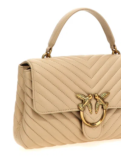 Pinko Love Lady Puff Classic Handbag In Gold