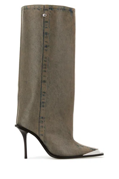 Diesel Taupe D-tona Wb Tall Boots