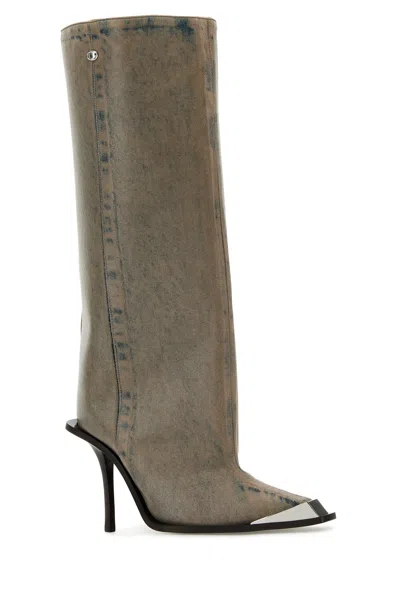 Diesel Taupe D-tona Wb Tall Boots