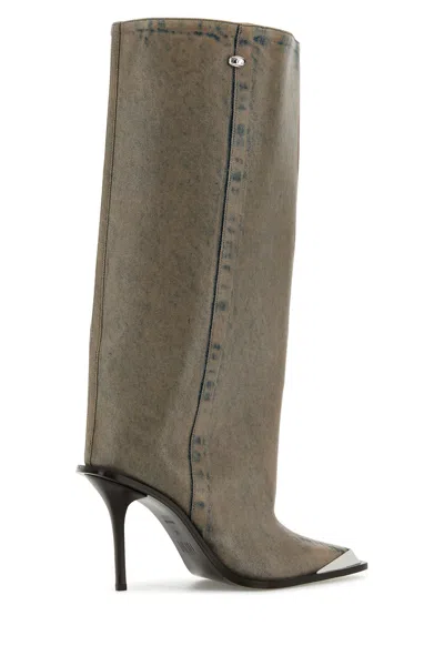 Diesel Taupe D-tona Wb Tall Boots
