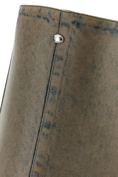 Diesel Taupe D-tona Wb Tall Boots