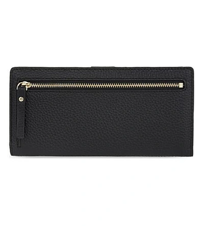 Shop Kate Spade Cobble Hill Large Stacy Leather Wallet In Black