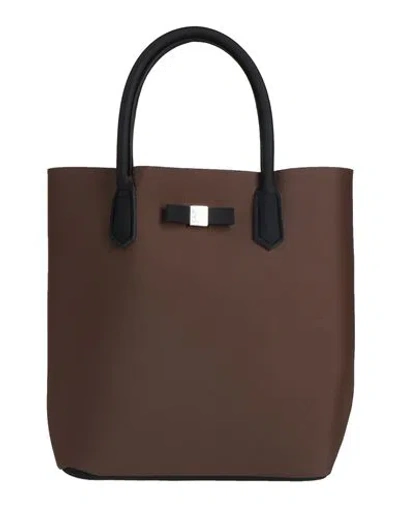 Save My Bag Woman Handbag Chocolate Brown Size - Peek (polyether - Ether - Ketone), Polyamide, Elast In Brown