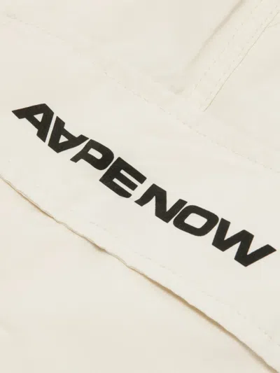 Aape By A Bathing Ape Logo-patch Cargo Shorts In Neutrals