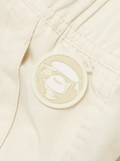 Aape By A Bathing Ape Logo-patch Cargo Shorts In Neutrals