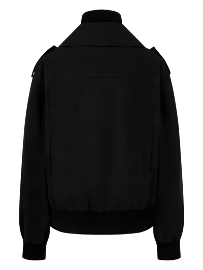 Studio Tomboy Zip-front Bomber Jacket In Black