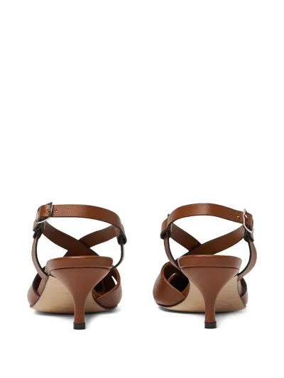 Scarosso Clio Slingback Pumps In Brown