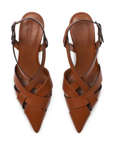 Scarosso Clio Slingback Pumps In Brown