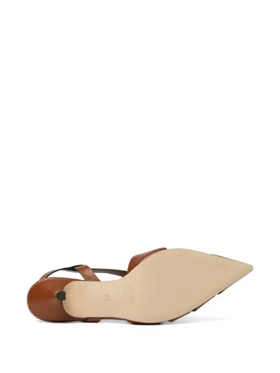 Scarosso Clio Slingback Pumps In Brown