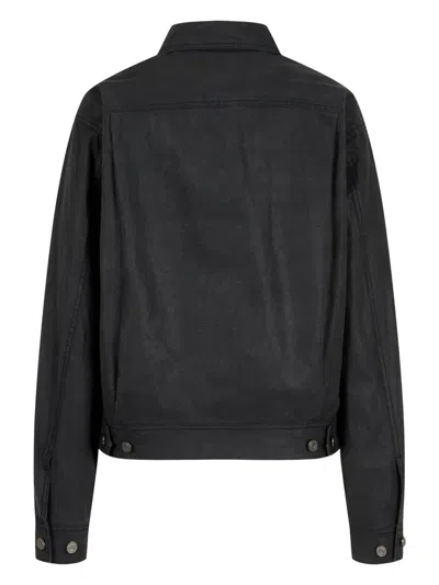 Studio Tomboy Button-front Utility Jacket In Black