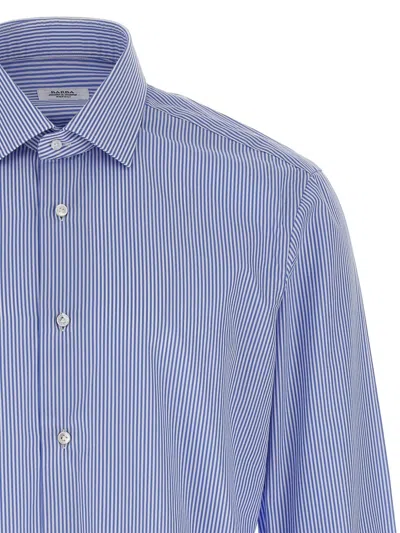 Barba Napoli Barba Striped Shirt In Blue