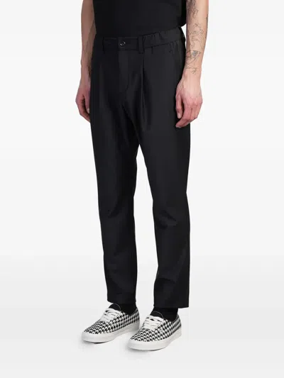 Attachment Pants In Blue Polyester In Black