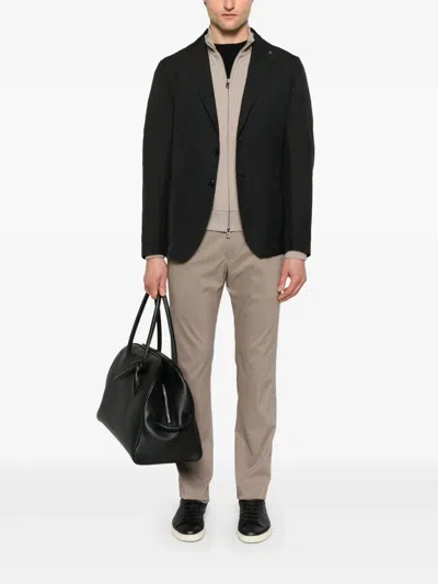 Corneliani Two-way Sweatshirt In Neutrals