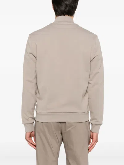 Corneliani Two-way Sweatshirt In Neutrals