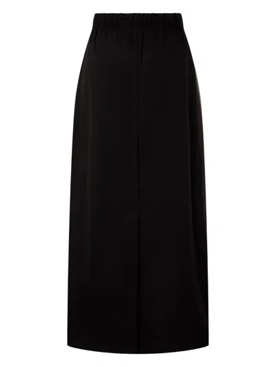 Studio Tomboy Drawstring Skirt In Black
