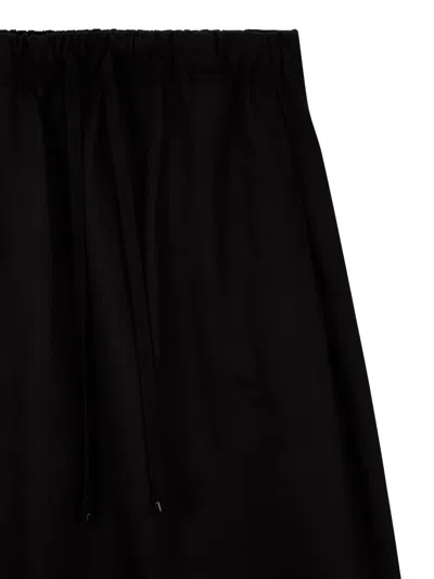 Studio Tomboy Drawstring Skirt In Black