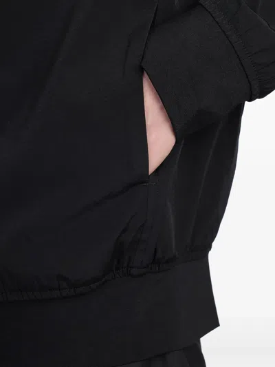 Attachment Cotton-blend Bomber Jacket In Black