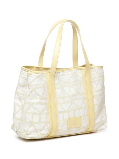 V73 Beth Tote Bag In White