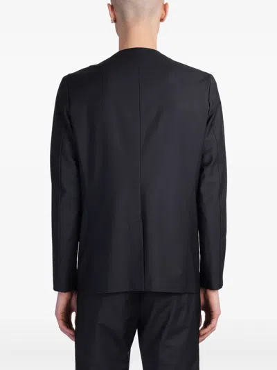 Attachment Blazer In Black Polyester In Blue