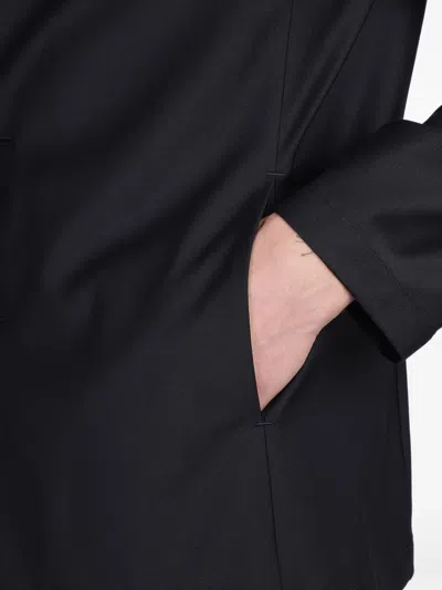 Attachment Blazer In Black Polyester In Blue