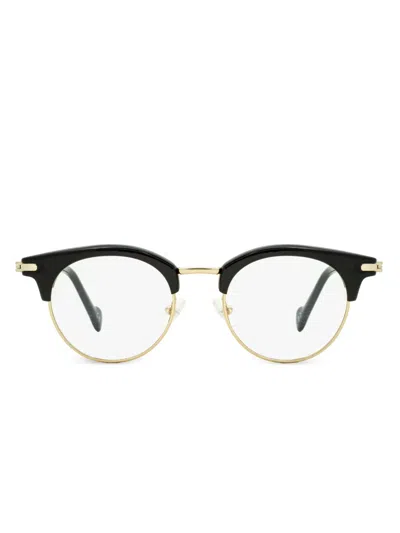 Moncler Round-frame Glasses In Black