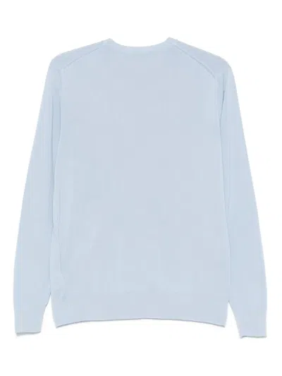 Manuel Ritz Cotton Sweater In Blue