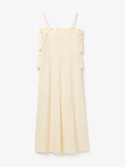 House Of Dagmar Sculpted Strap Dress In Cream White