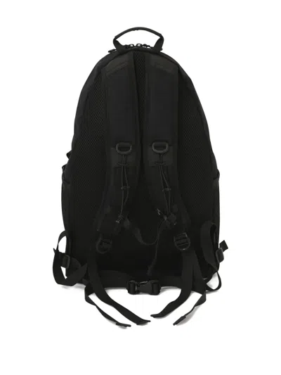 And Wander Cotton Blend Backpack With Mesh Pocket In Black
