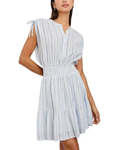 Rails Samina Stripe Smocked Linen Blend Dress In Sonoma Stripe