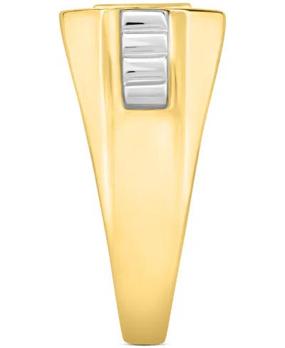 Macy's Men's Diamond Octagon Cluster Ring (1/2 Ct. T.w.) In 10k Gold In Gold