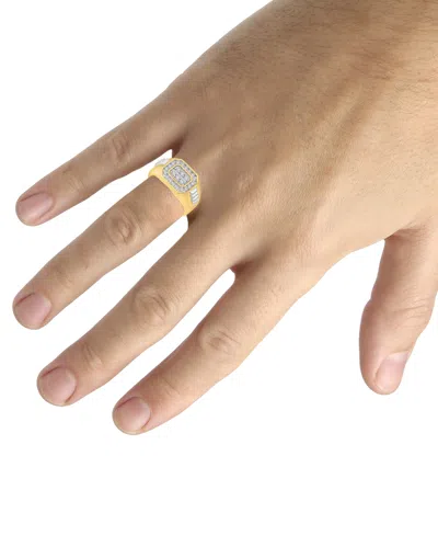 Macy's Men's Diamond Octagon Cluster Ring (1/2 Ct. T.w.) In 10k Gold In Gold