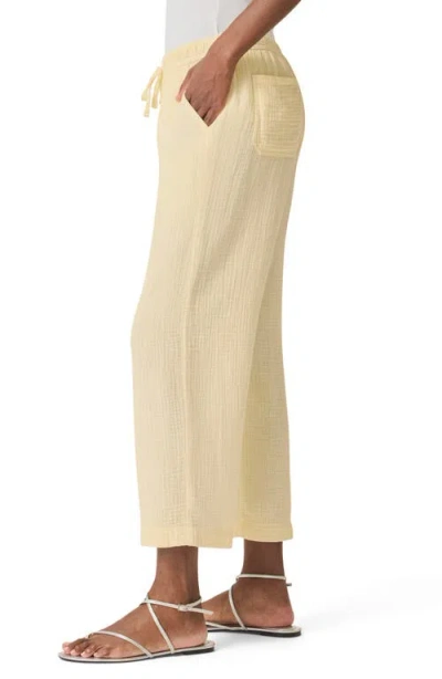 Splendid Adele Cotton Gauze Drawstring Pants In Limoncello