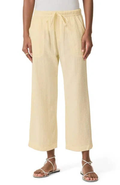 Splendid Adele Cotton Gauze Drawstring Pants In Limoncello