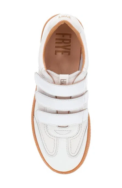 Frye Milly 3 Strap Low Top Sneaker In White