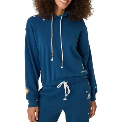 Pj Salvage Ocean Breeze Lounge Hoodie In Navy In Harbor