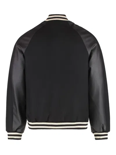 Represent Raglan Varsity Jacket In Black